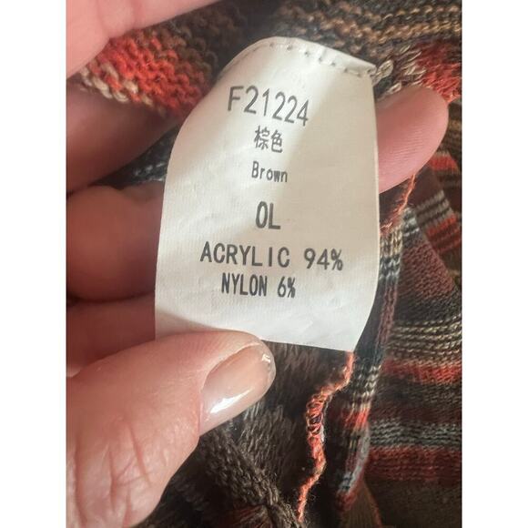 Womens Open Front Knit Sweater / Fall / Fringe / Flowy - Picture 6 of 6